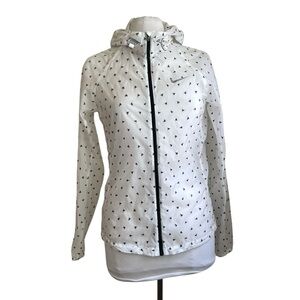 Nike Run Women’s Vapor Cyclone Windbreaker Jacket Black & White small